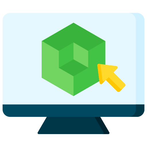 3D visualization icon