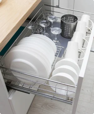 Kitchen cup and saucer rack accessories