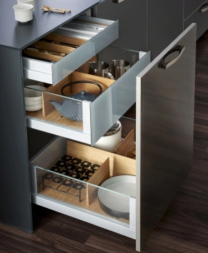 Kitchen tandem drawer accessories