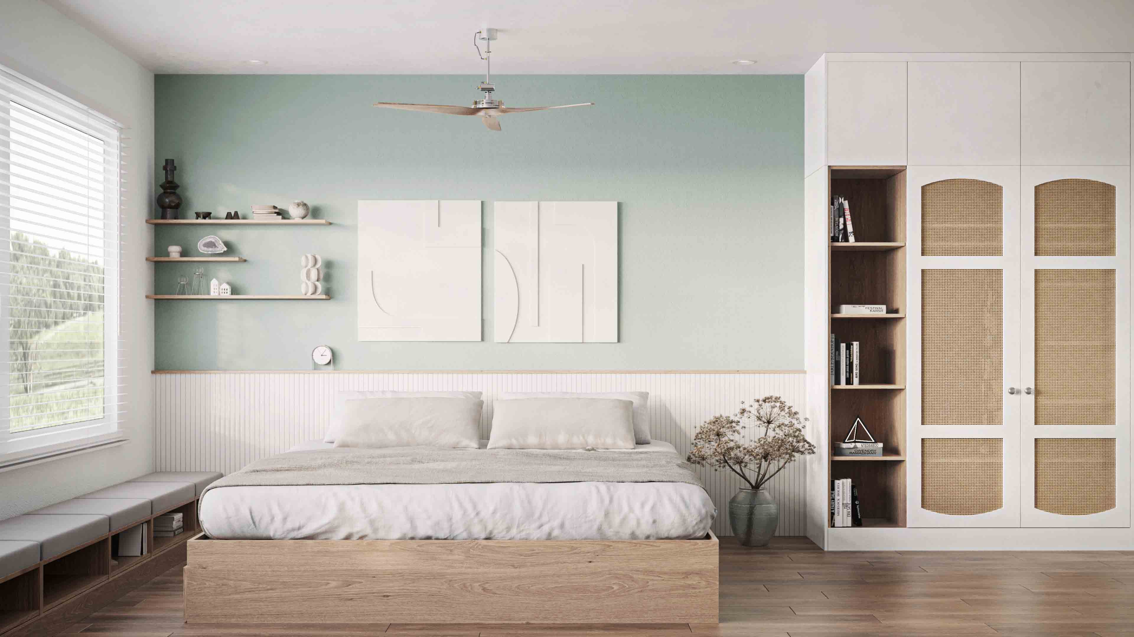 Japandi bedroom