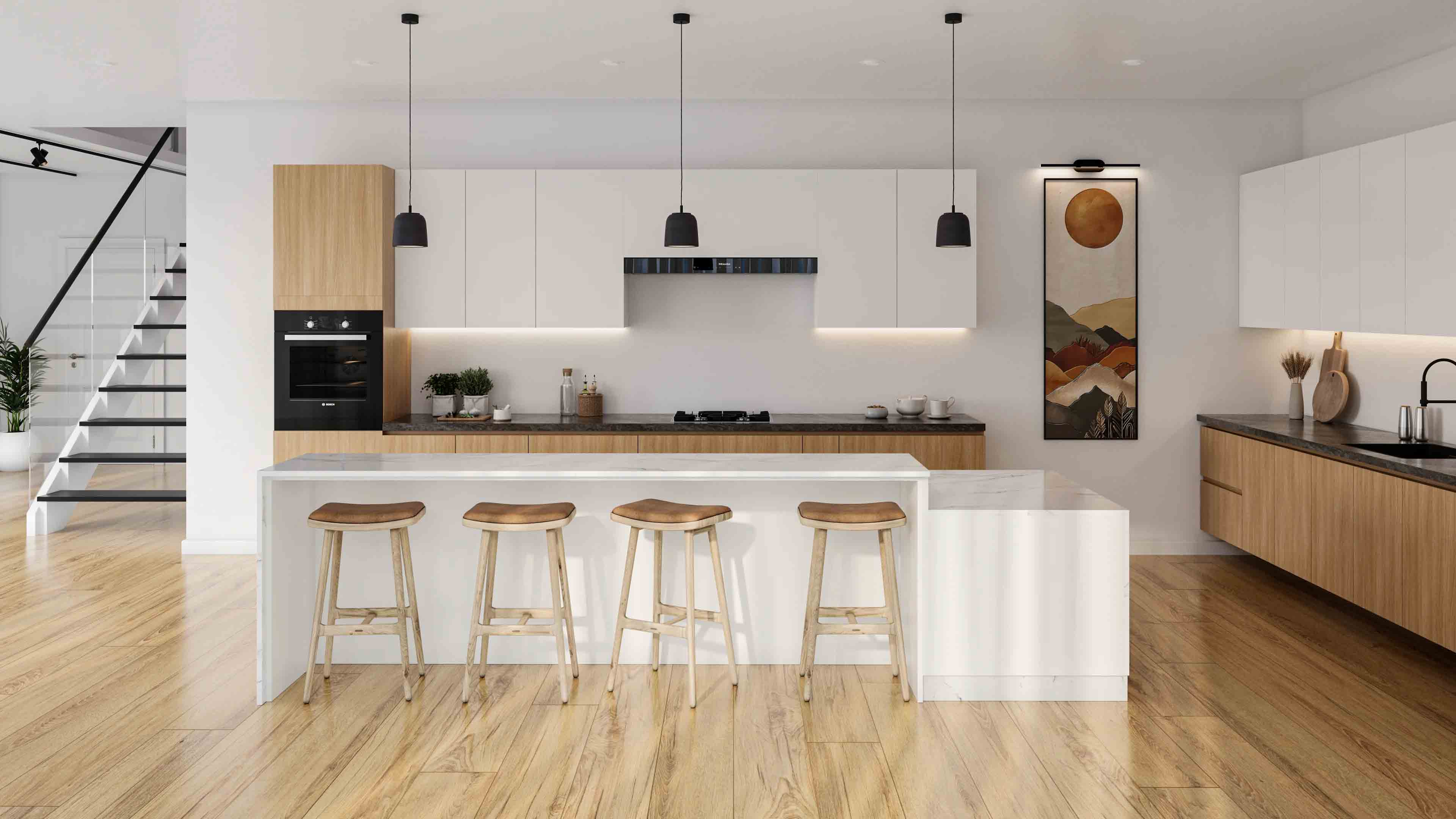 Japandi kitchen