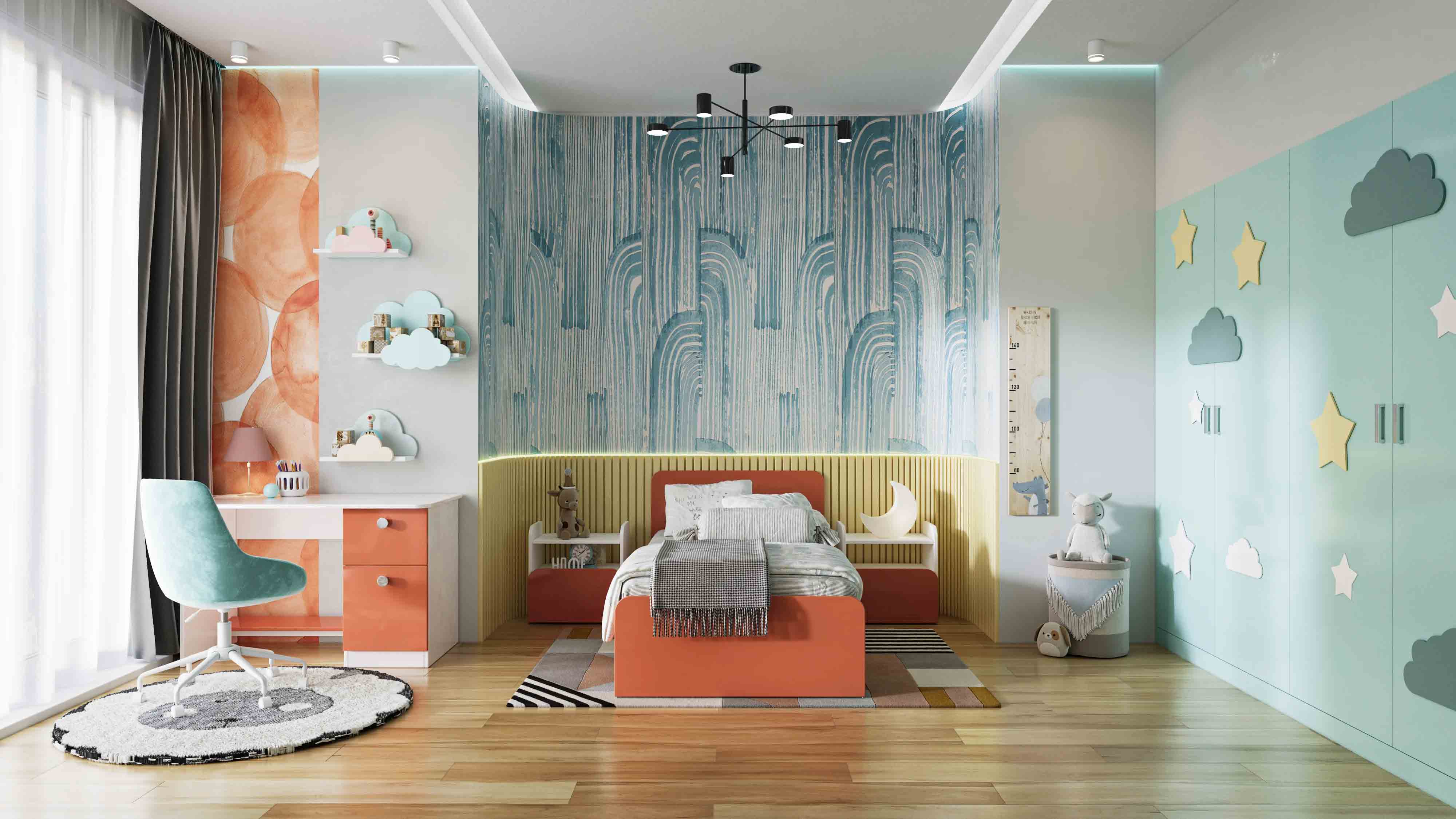 Memphis kids bedroom