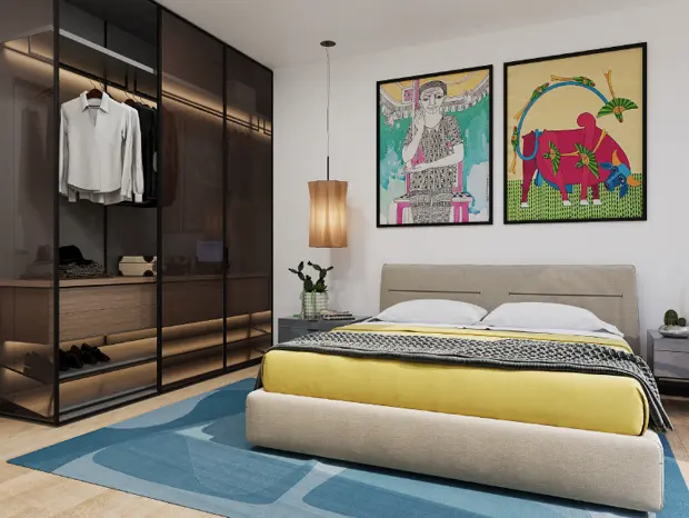 Luminous Loft Master Bedroom