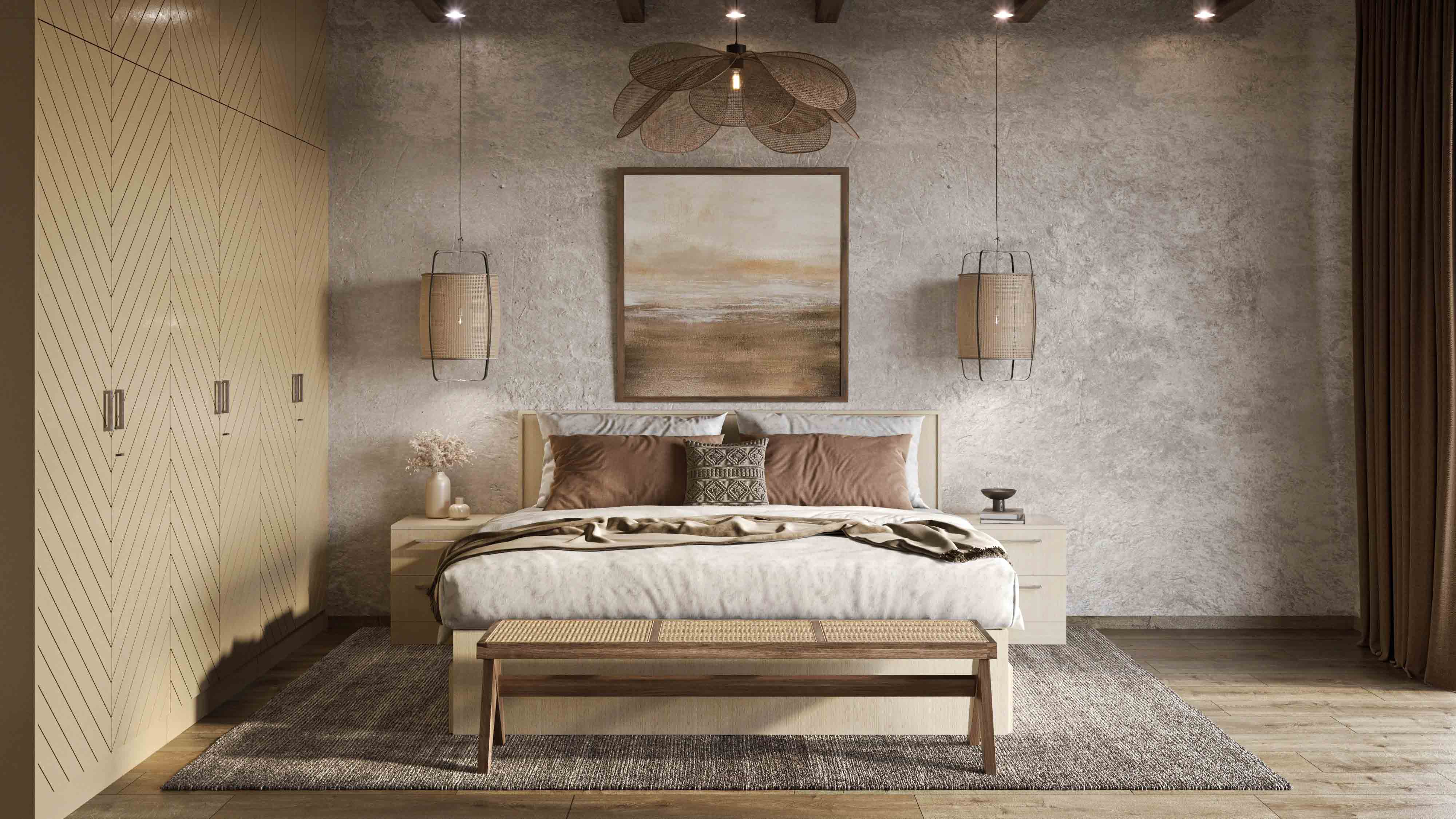 Rustic bedroom
