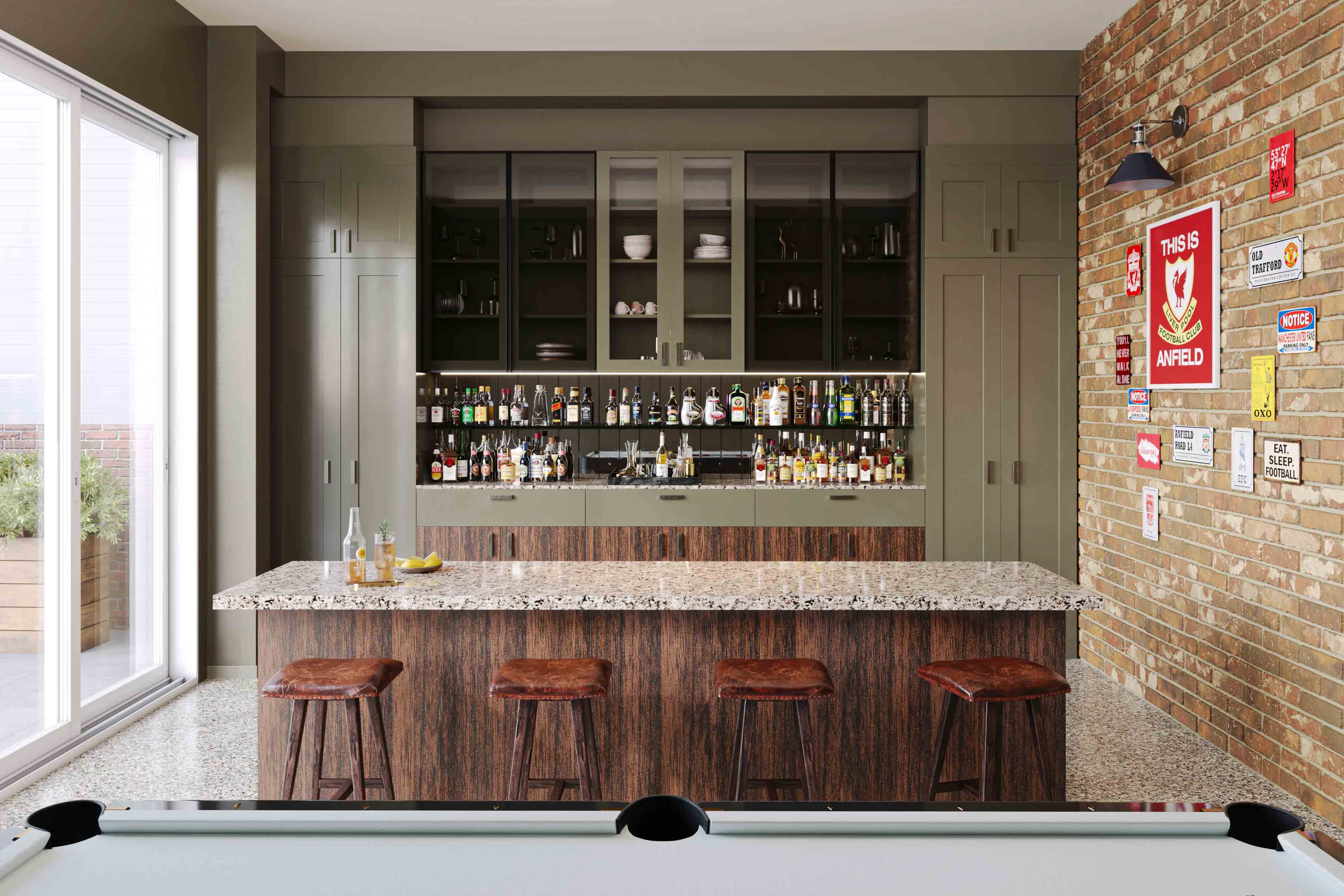 Rustic bar