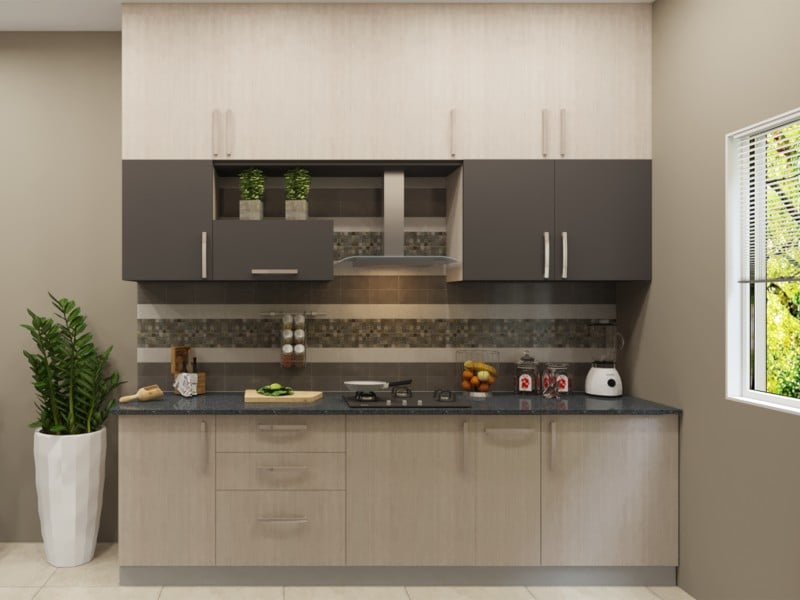 Contemporary Open Kitchen Wooden